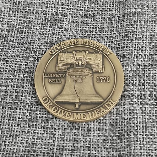 Miniatura 6 de Estados Unidos Liberty Bell 1776 Challenge Coin Símbolo icónico de la independencia de Estados Unidos