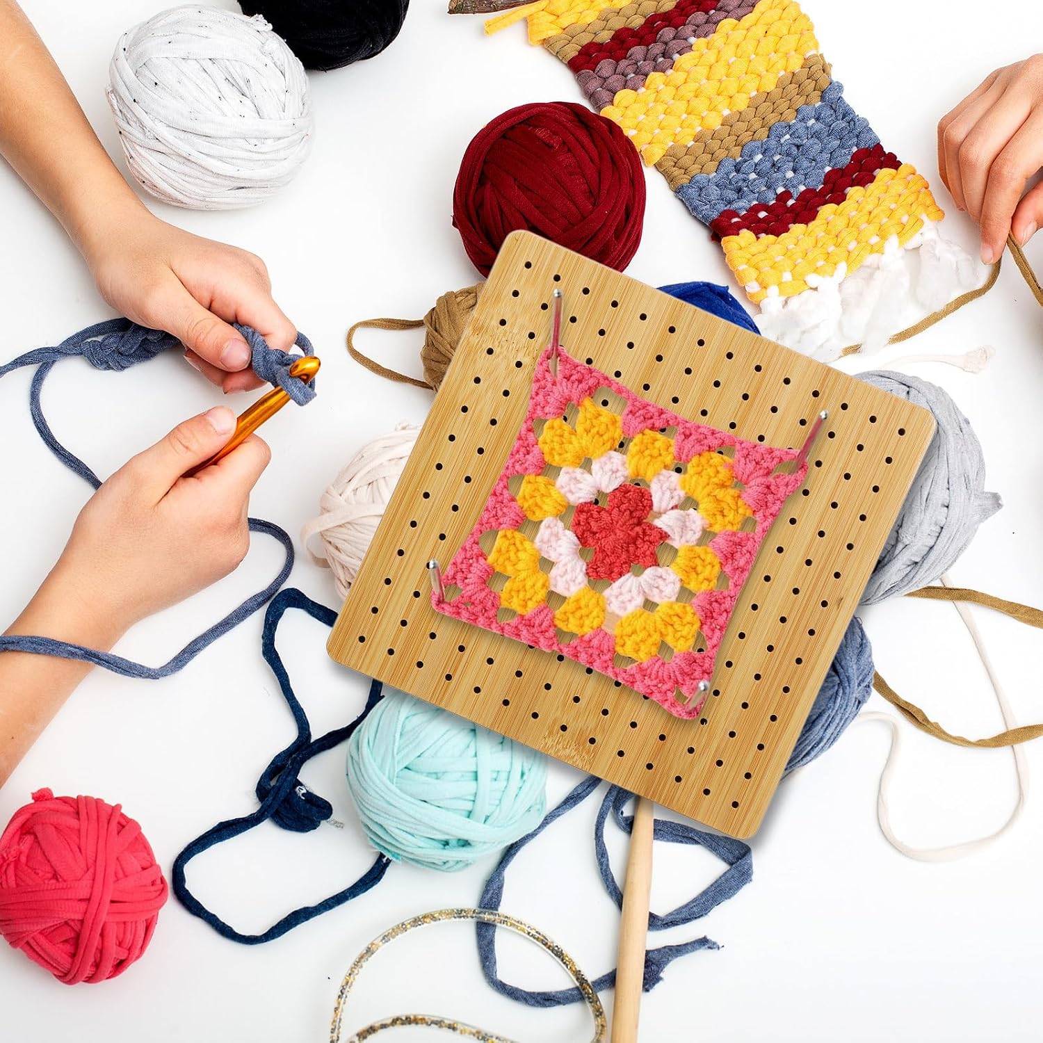 Stainless Steel Pegs Crochet Blocking Board for Projects