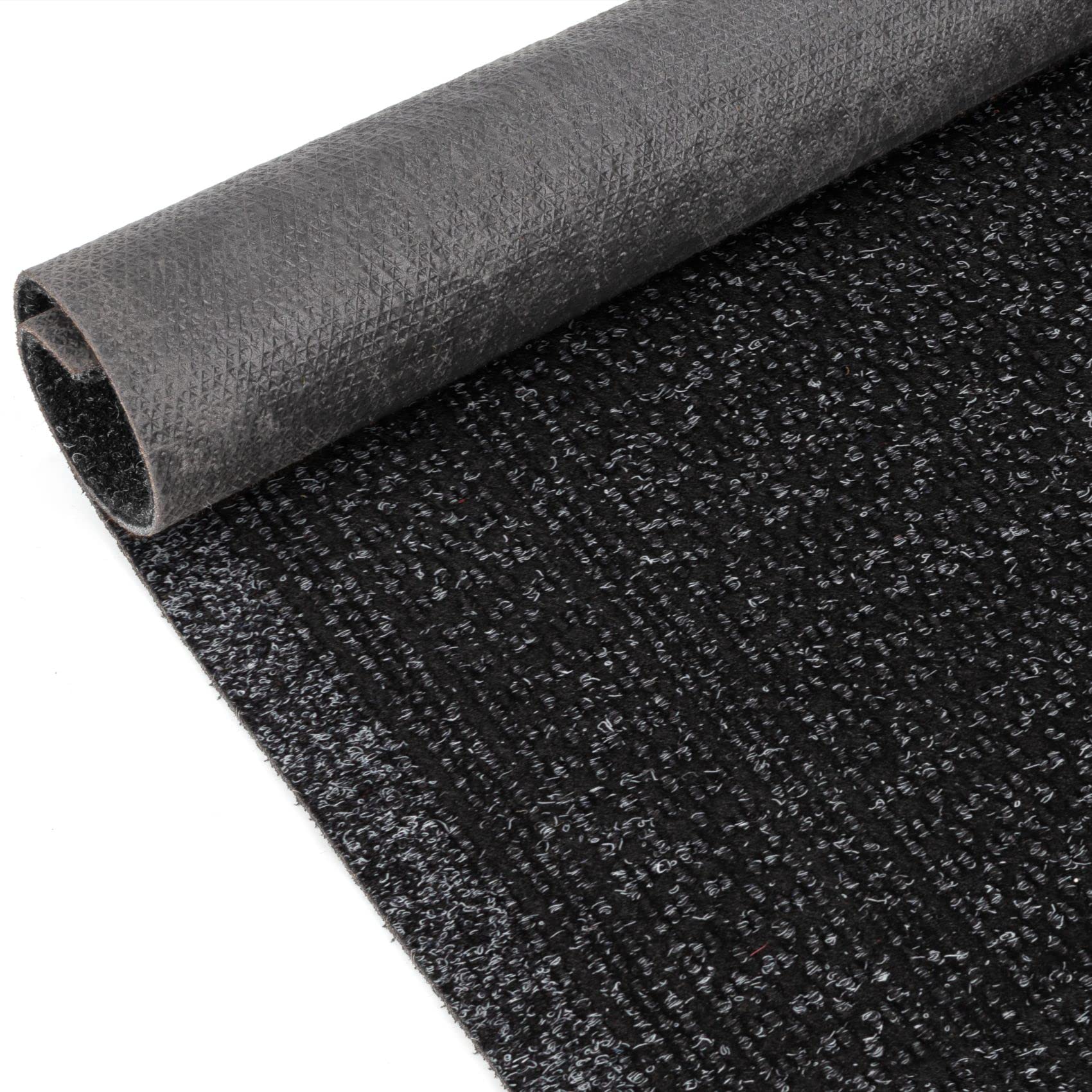 ANRO Tapis de couloir, paillasson, anti-salissures, au mètre, noir, 240 x 80 cm