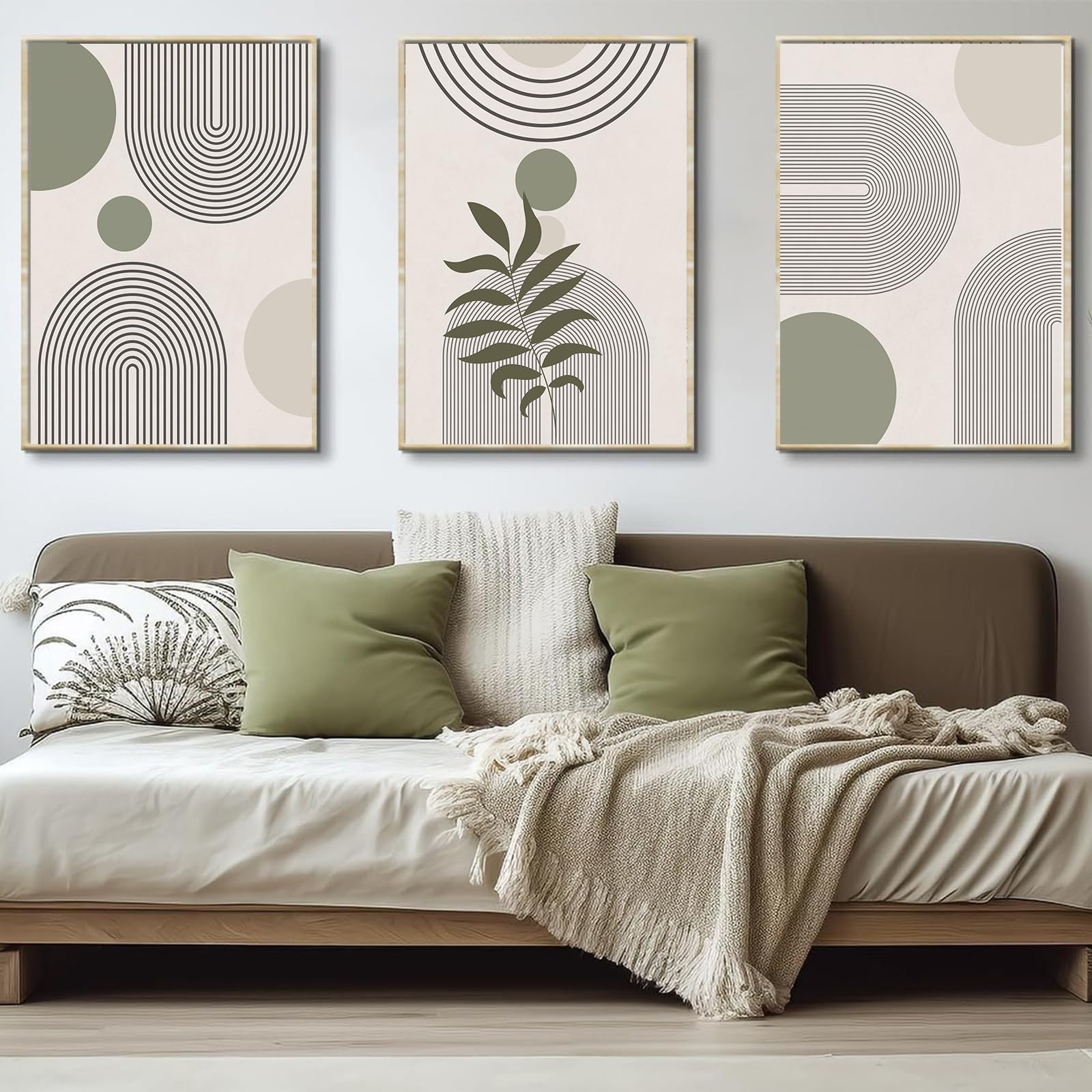 HEHGVCF Poster su tela, arte astratta su tela, colore nero e bianco, 60 x 180 cm, stampa artistica da parete, stampa artistica, senza cornice (linea, 30 x 90 cm