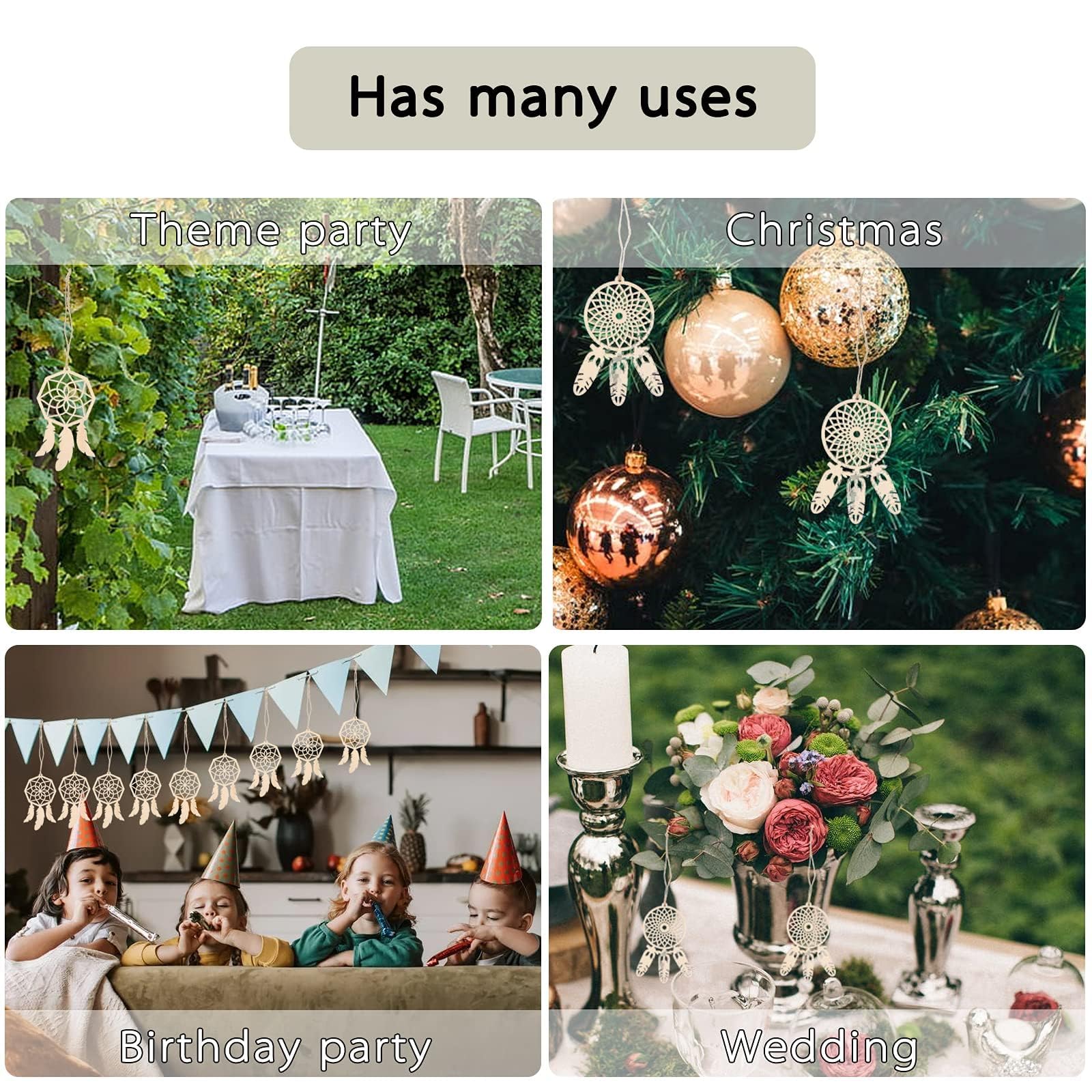 Kerstbomen hangers 2 maten in 1 pakket - Hearts