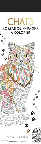 Chats 50 Marque-pages à colorier