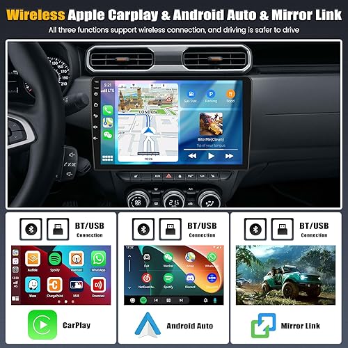 Miniatura 3 de 2+32G Android 13 Car Stereo para Hyundai Verna Accent Solaris 2010-2016 con Apple Carplay y Android Auto, radio de coche de 9 pulgadas con enlace de