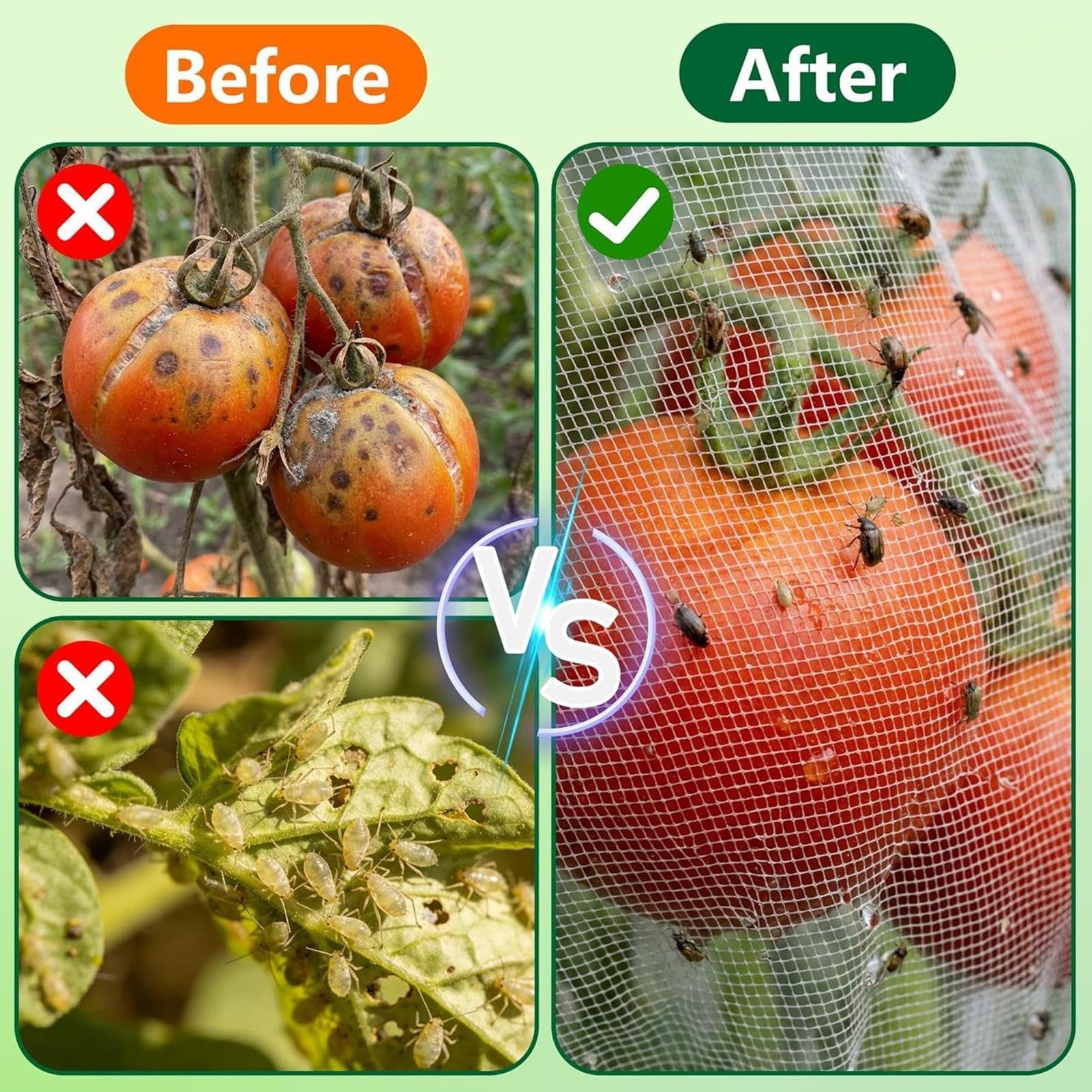 Red Protectora para Plantas Barrera Protectora con Cremallera para Animales | Cubierta Red para Jaula Tomate y Enrejado Verduras Flores Guisantes Pepinos Árboles Frutales Arbustos de Bay