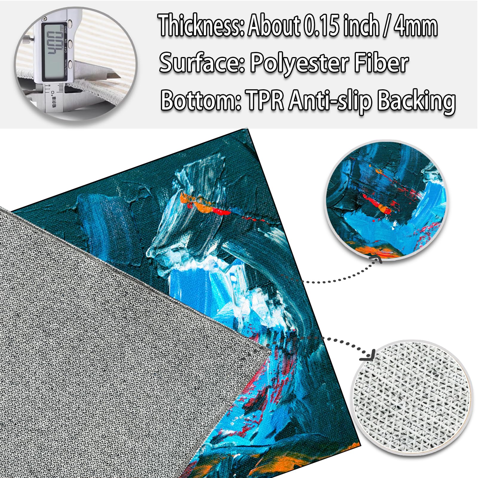 Alfombra Escritorio Suelo Antideslizante Protectora Suelo para Silla de Oficina, Alfombrilla para Silla para Suelos Duros Alfombra Silla Gaming Oficina Protectors Suelo Silla Ruedas 100 x 140 cm