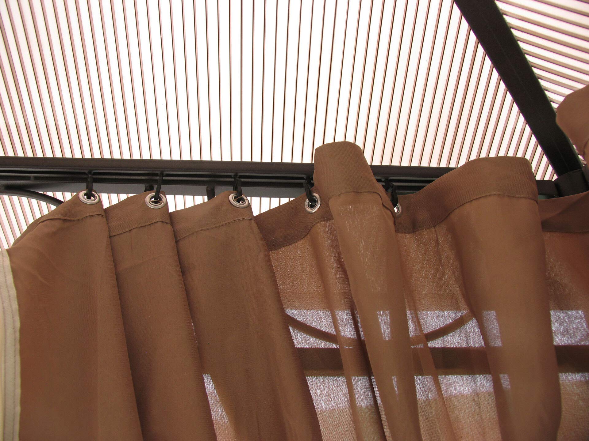 4 Seitenteile für Hardtop Pavillon 3x3,6m Seitenwandset Sichtschutz Vorhänge