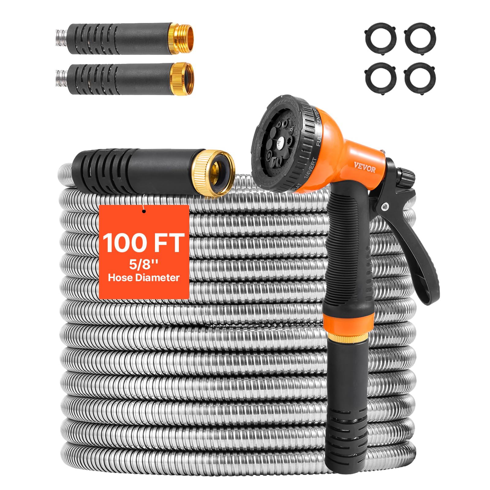 VEVOR Garden Hose Metal 100FT