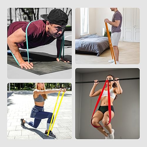 Miniatura 7 de PROIRON Resistance Bands Pull Up Bands Comfortable Exercise Bands Anti-Slip Workout Bands for Pull up Dip Squat Gym Workout Physical Therapy Stretch