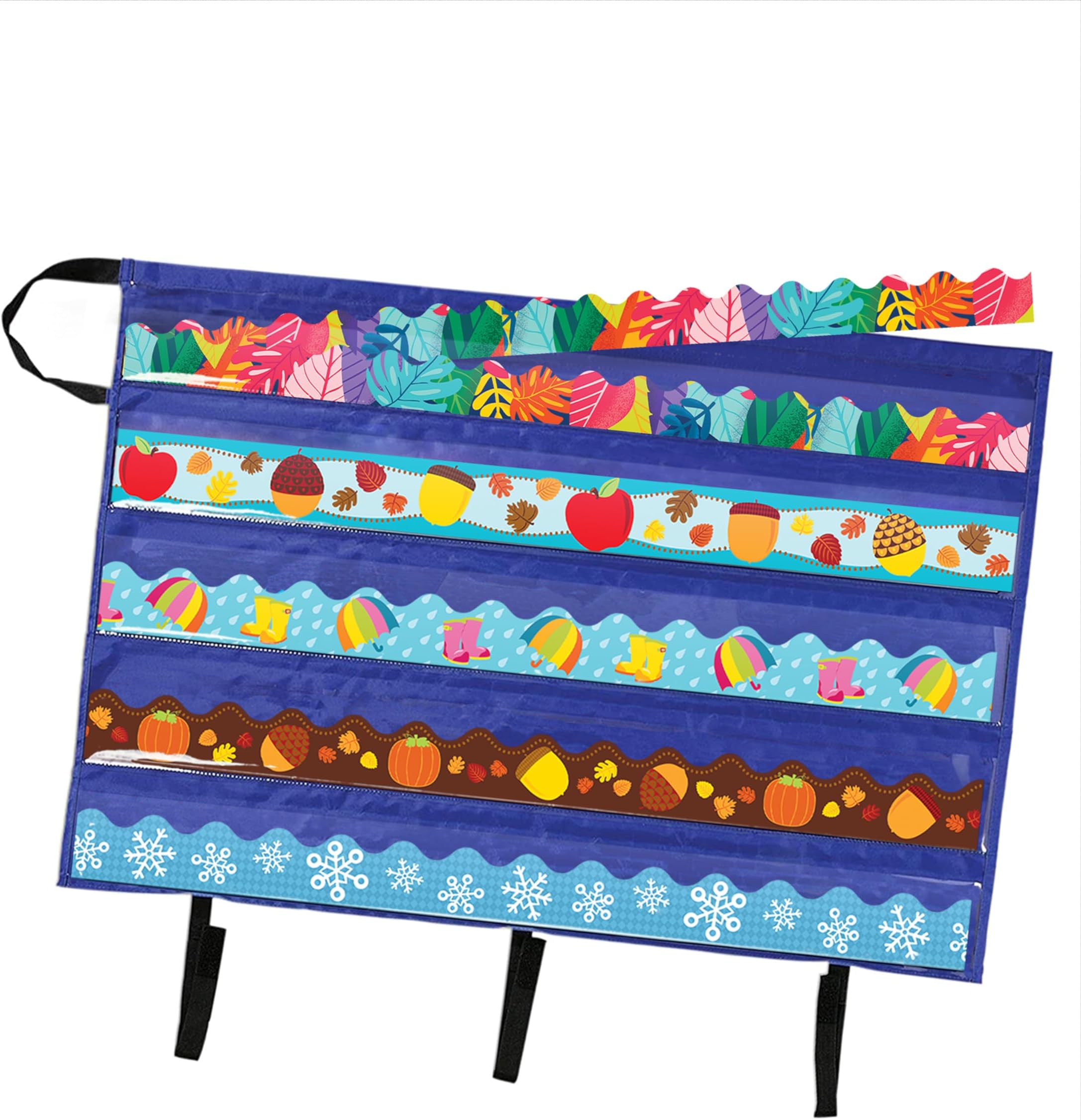 Bulletin Board Border Storage Pocket Chart