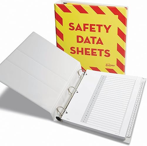 Miniatura 8 de Avery Big Tab - Separadores de plástico insertables con 2 bolsillos para carpetas de 3 anillas, juego de 5 pestañas, multicolor brillante de dos