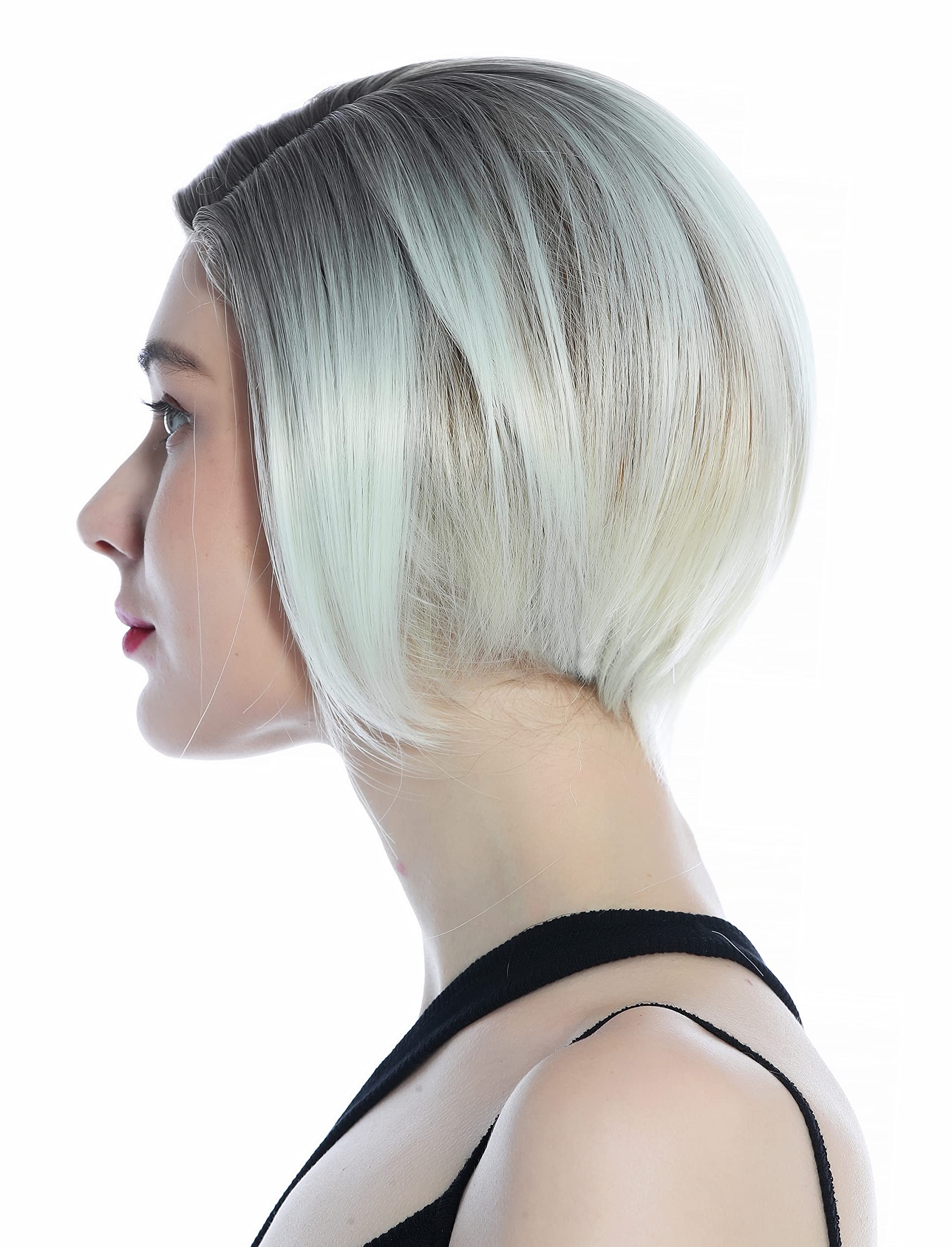 WIG ME UP - SZL0581-12T613 Ladies' Wih short smooth parting ombre dark blonde to platinum with copper blond mids - Image 4