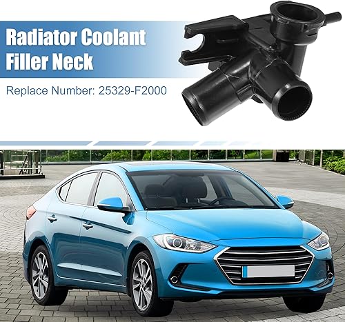 Miniatura 2 de uxcell No.25329-F2000 - Cuello de llenado de radiador de motor sin tapa para Hyundai Veloster 2019-2021 para Hyundai Elantra para Kia Forte