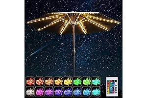 Frienda Patio LED Umbrella String Lights - Enhance Your Outdoor Ambiance with...