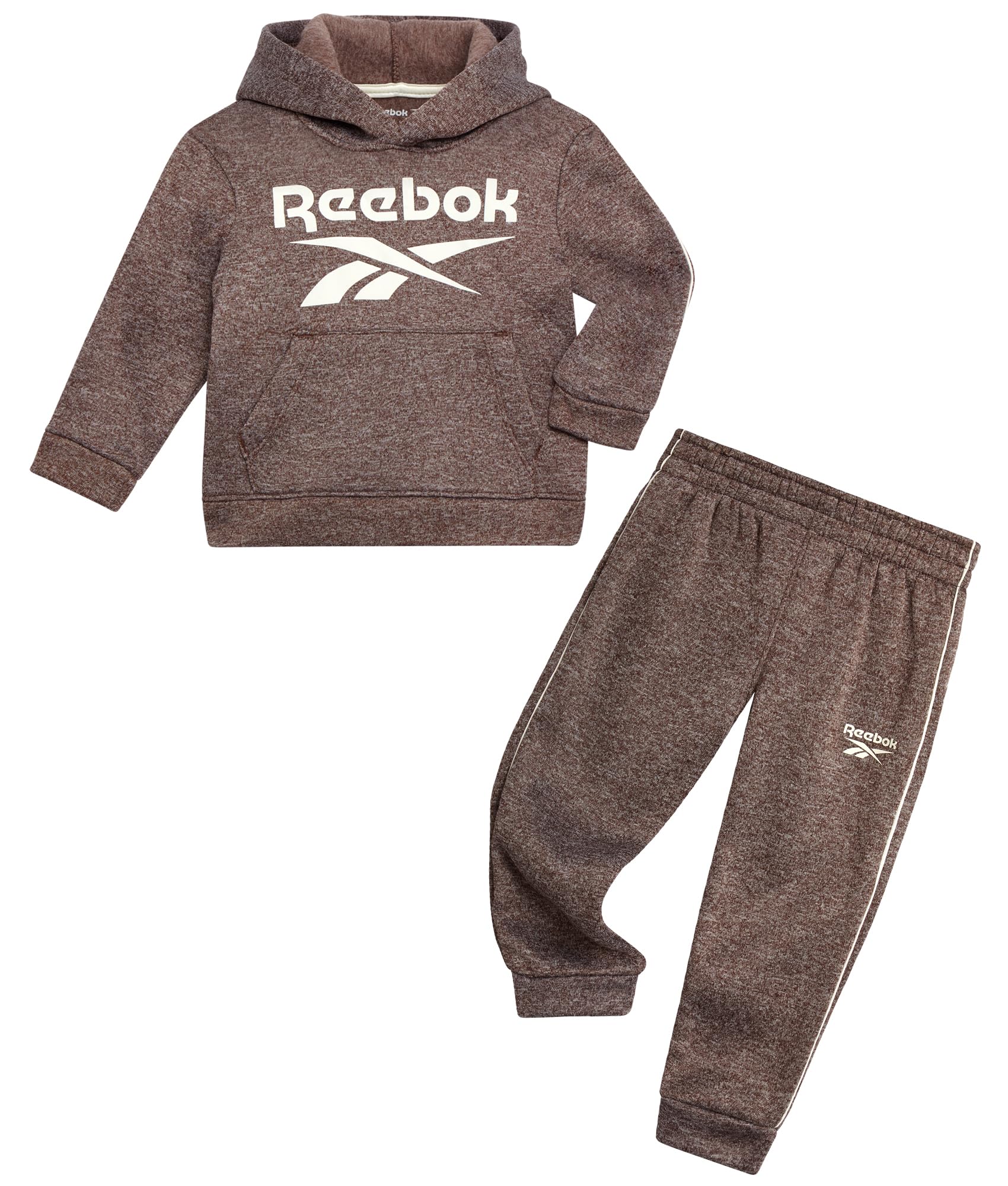 Reebok Toddler Boys Sweatsuit Set 2-Piece Fleece Hoodie &amp; Jogger Sweatpants