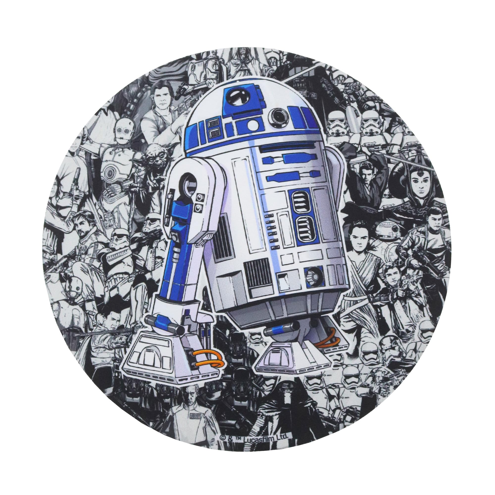 WONDEE Star Wars Round Small Mouse Mat with Exclusive R2D2 Design