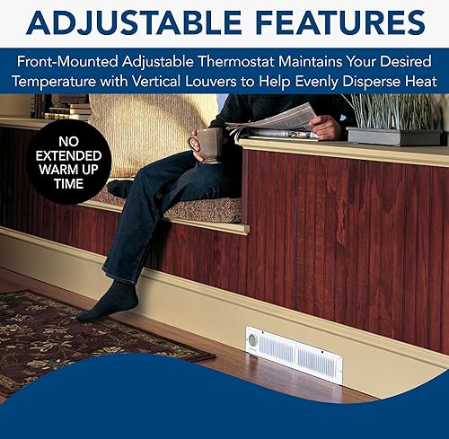 Miniatura 5 de Broan-NuTone Kickspace calentador color blanco Blanco 112 120 volts