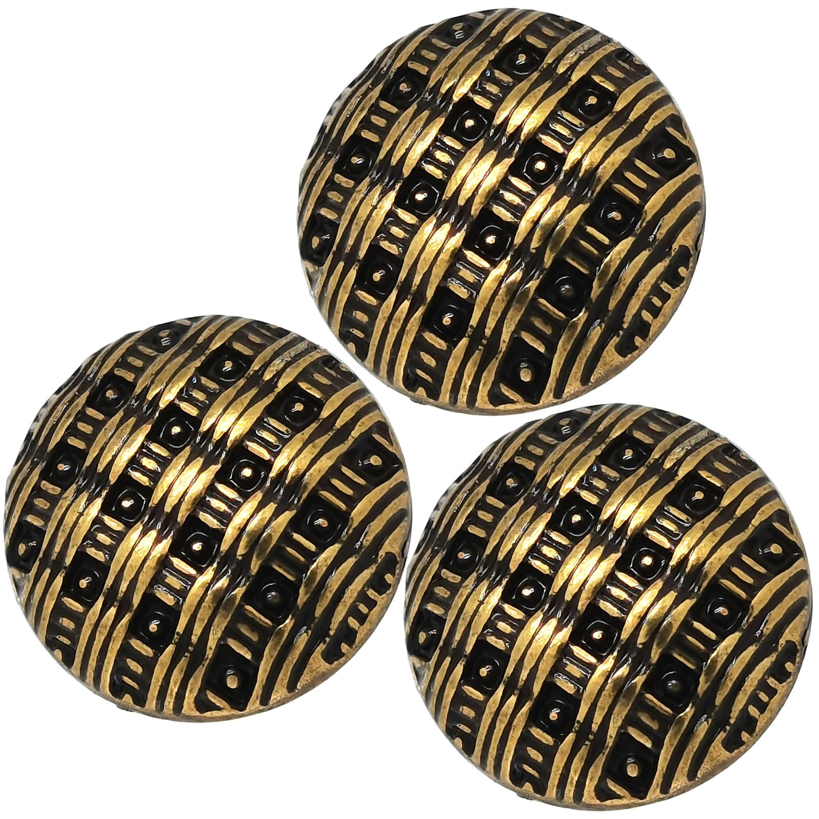 Boutons à tige vintage dorés 18mm effet maillé style champignon pour haute couture