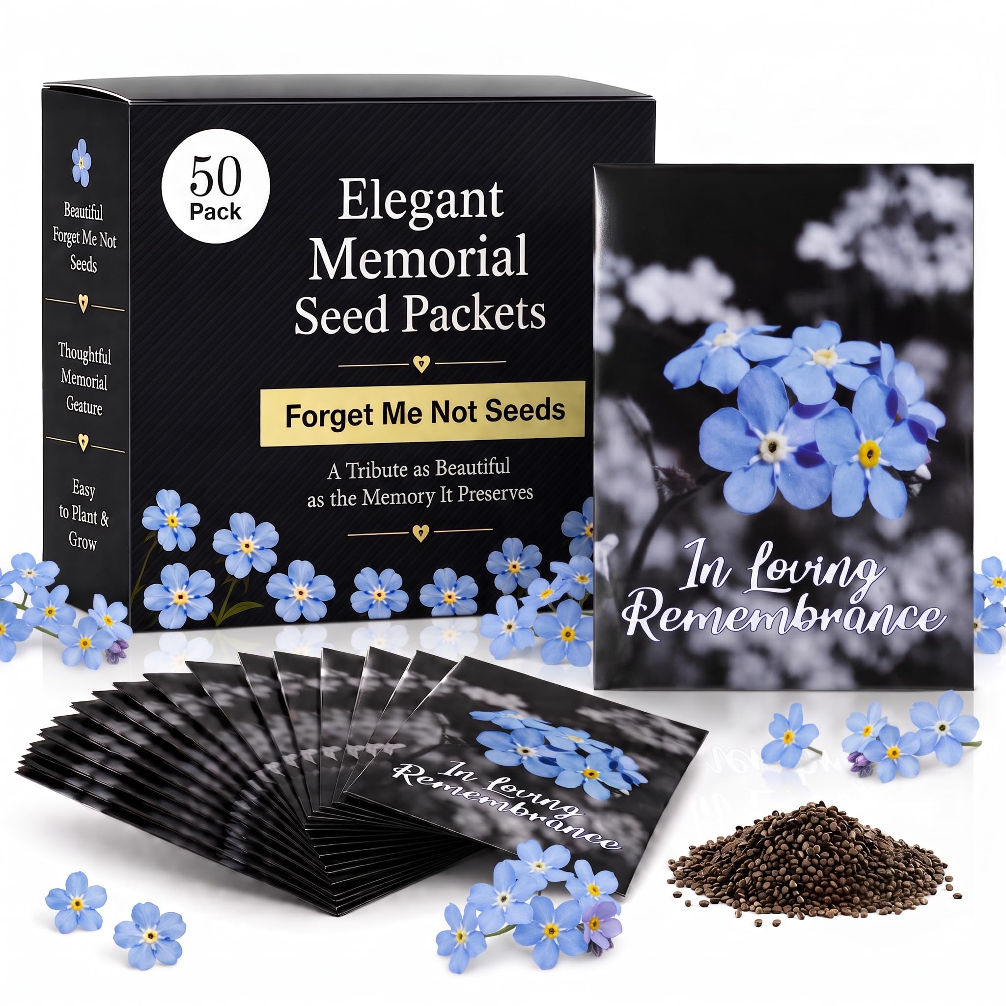 50 Pack Forget Me Not Seeds for Funeral Favors and Memorials: A Review