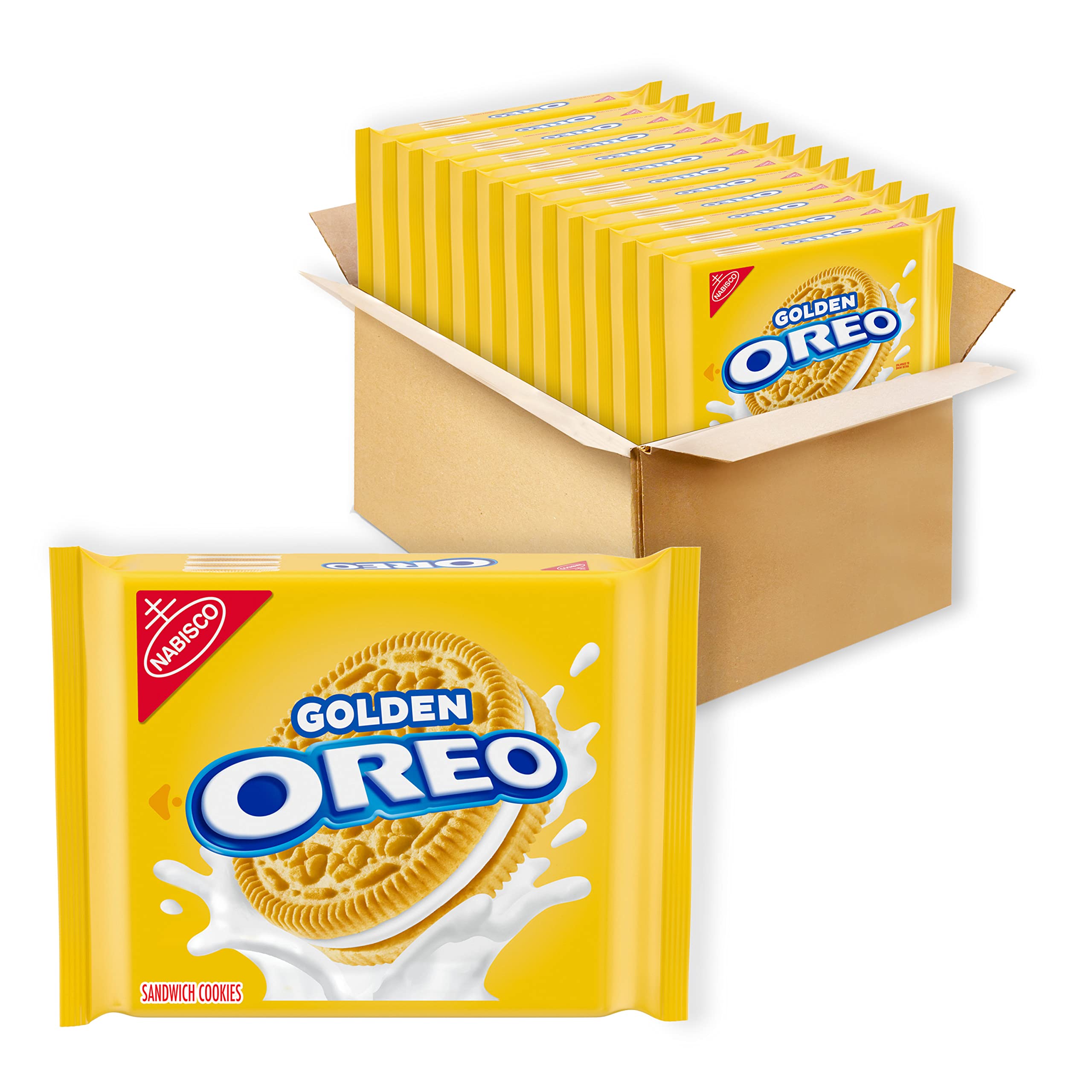 OREO Golden Sandwich Cookies, 12 - 13.29 oz Packs