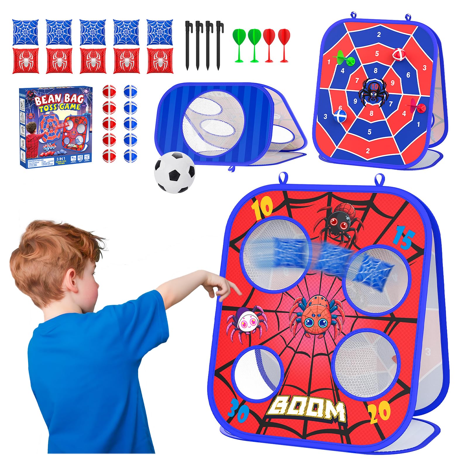Amazon.com: Spider Bean Bag Toss Game, 3-1 Cornhole Board Outdoor