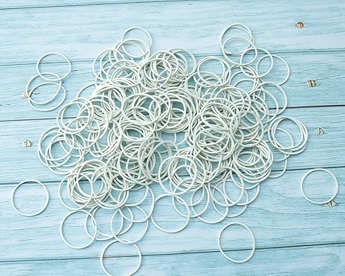 Miniatura 2 de Ruwado 200 bandas de goma de 1 pulgada de diámetro interior, color blanco, elásticas y resistentes, para el hogar, escuela, oficina, suministros de