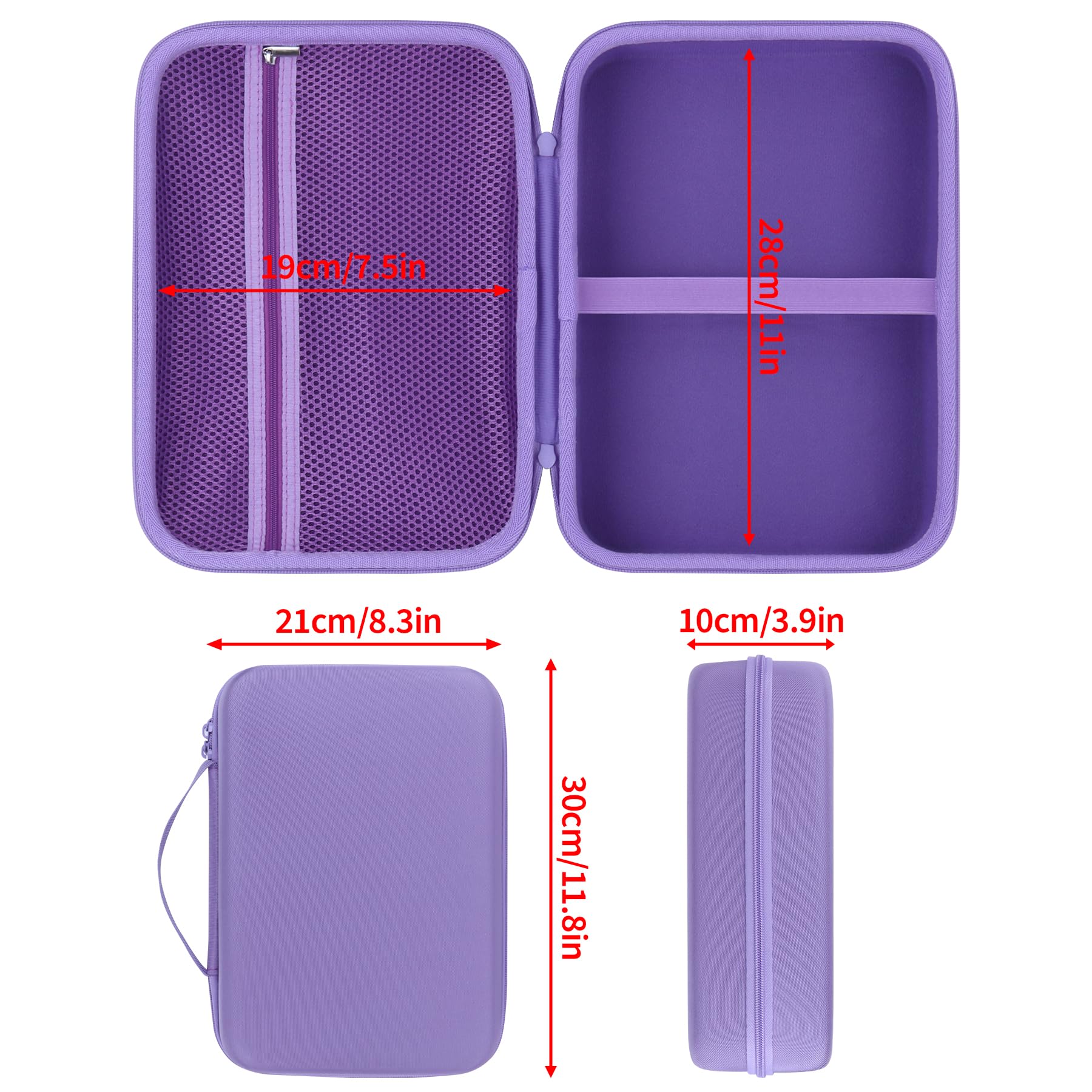 Duro Protettiva Custodia Compatibile con NAVISKAUTO 10,5" / KCR 10,1'' / SUNPIN 10,5'' / SQQBZZ 11,5" / ieGeek 11.5" Lettore DVD Portatile