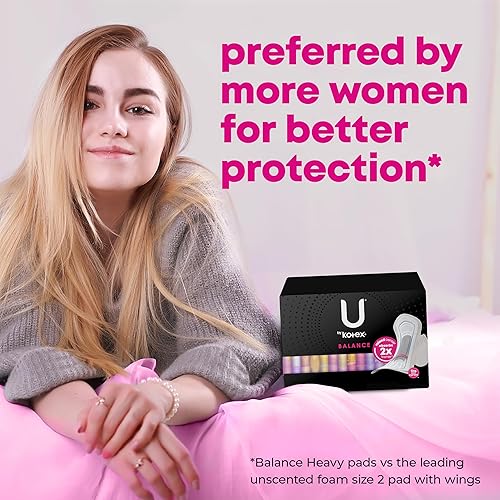 Miniatura 6 de U by Kotex Balanceo - Almohadillas ultrafinas con alas, absorción regular, 50 unidades (el embalaje puede variar)