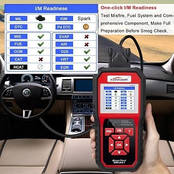 OBD2 Scanner OBDII Auto Diagnostic Code Scanner Universal Vehicle Engine O2 Sensor Systems OBD2 EOBD Scanners Tool Check Engine Light Automotive Code Reader for all OBD II Protocol Car Since 1996