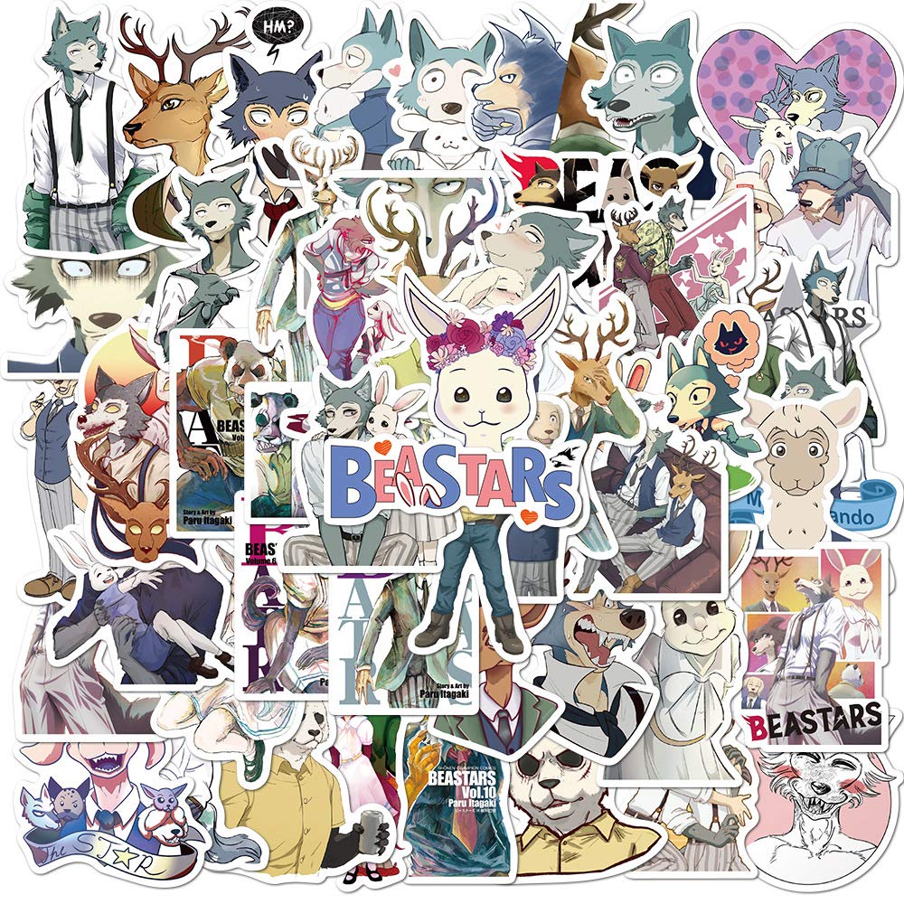 Buy Beastars Stickers Pack Bulk 50pcs Waterproof Beastars Vinyl Stickers for Laptop Skateboard