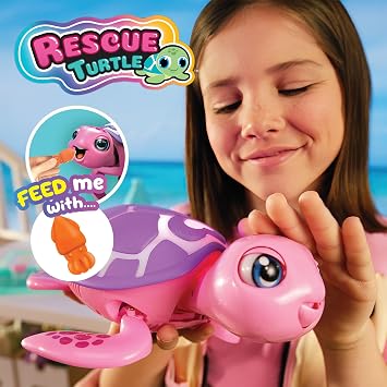 SilverLit Rescue Turtle Interactive Pet with Colour-Changing Shell, Responds to Touch, Teaches Nurturing, Lays Surprise Baby Turtles, Fun & Educational Toy for Kids, Suitable for Ages 5+