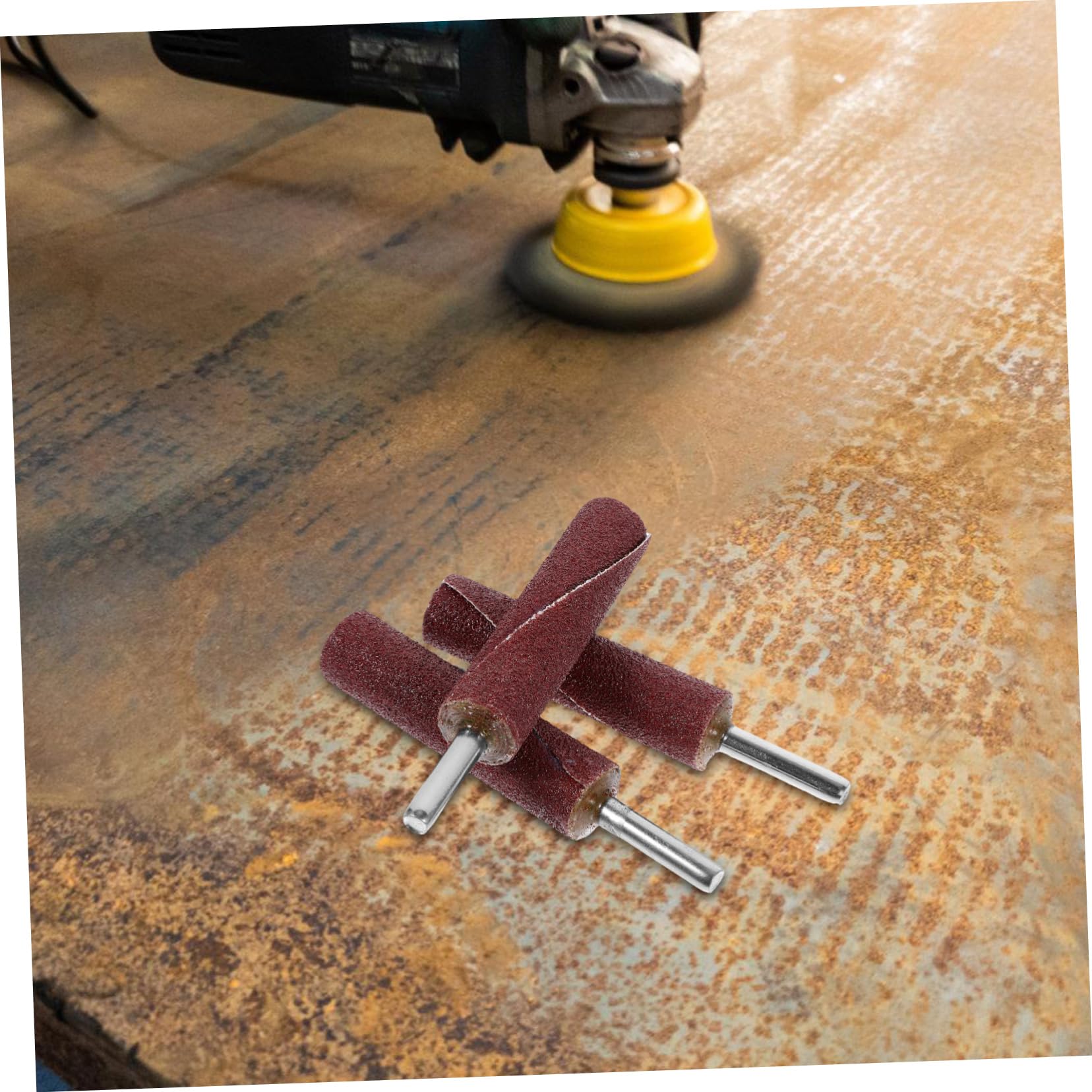 DOITOOL 3pcs Sanding Bands for Nail Drill Cylinder Porting Kit 80 Grit Sandpaper Rolls Easy Replacement for Woodworking