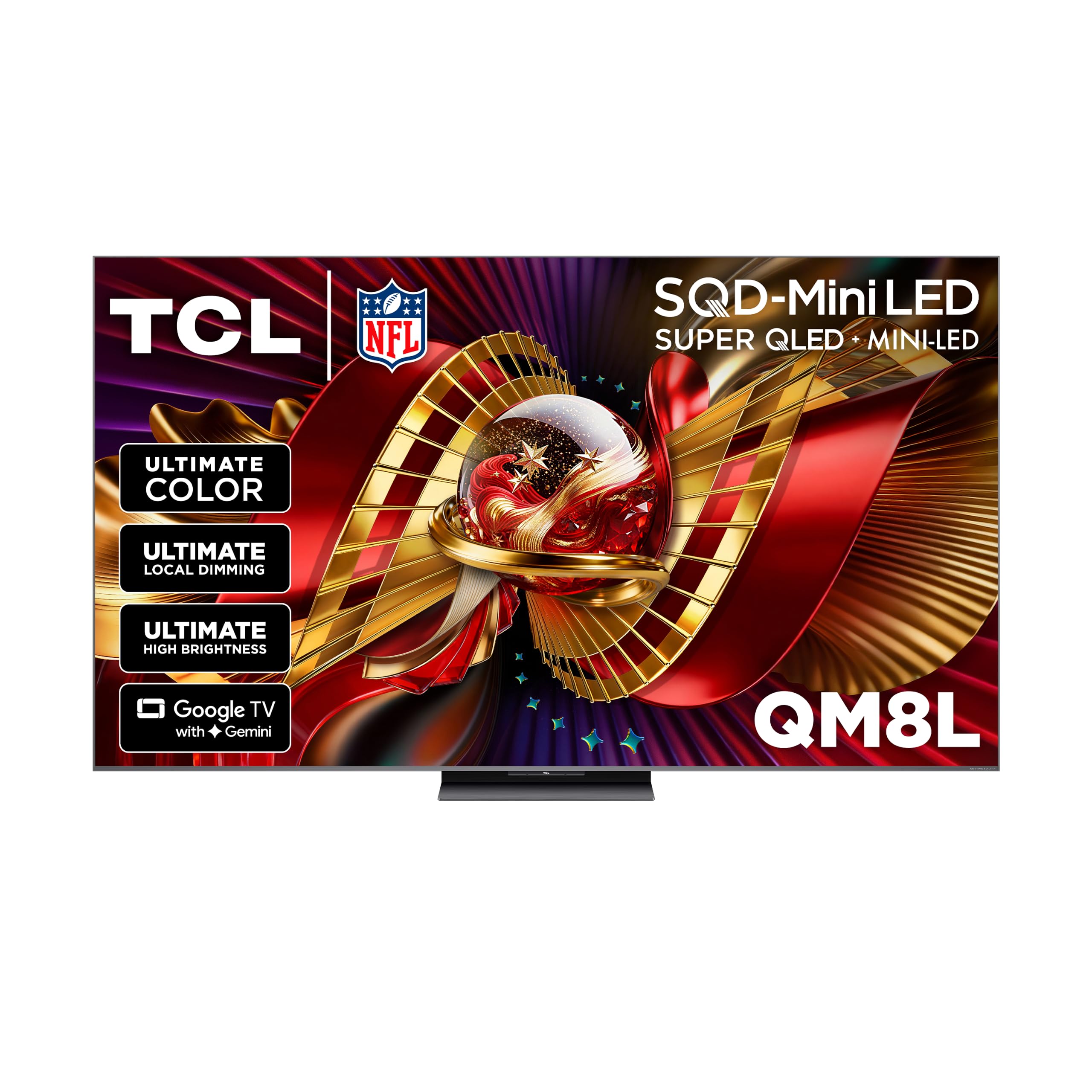 TCL 75 inch QM8L Series SQD-Mini-LED QLED Smart TV