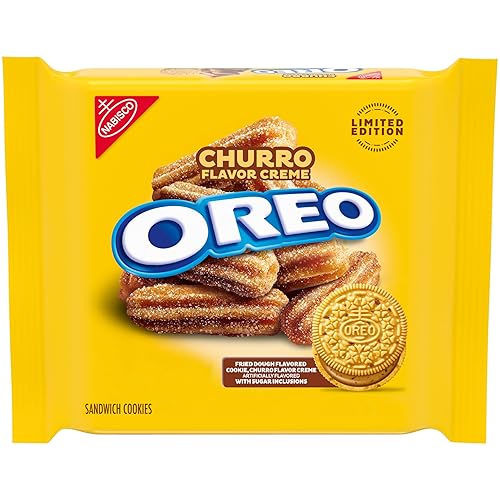 OREO Churro Creme - Galletas sándwich de edición limitada, 10.68 onzas