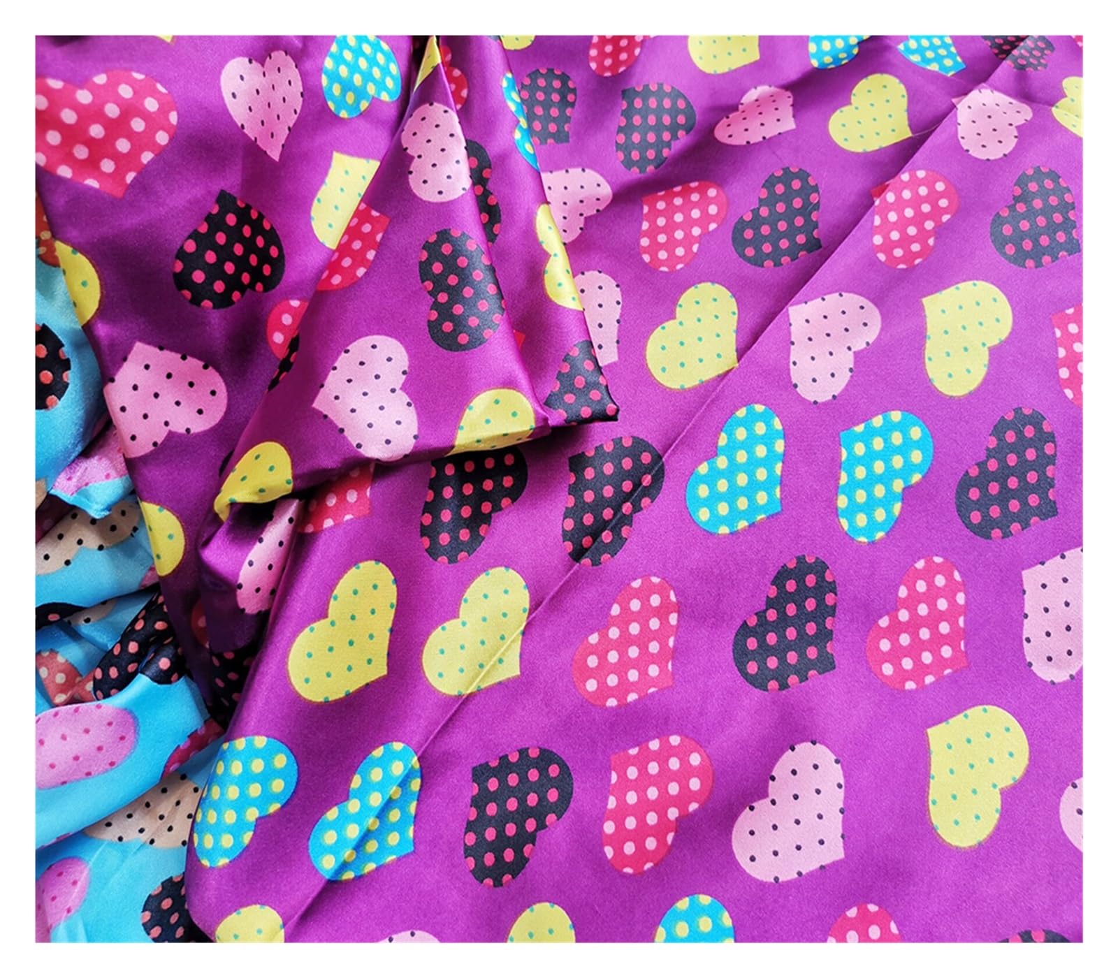 Silky Satin Fabric 1 Meter X 1.5 Meter Multicolor(Color 38)