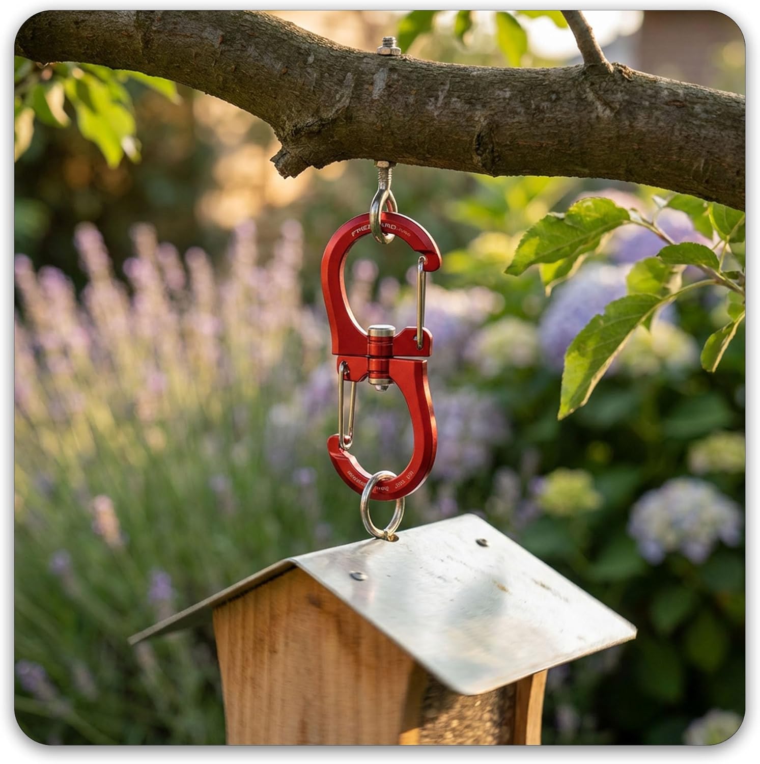 FresKaro 1kN Double-Ended Wiregate Carabiner Clip, Patented Design, Reversible 360 Spin, Lightweight Utility Hook for Hiking, Camping, Fishing, Birdfeeders, Keychain, Not for Climbing - Image 5