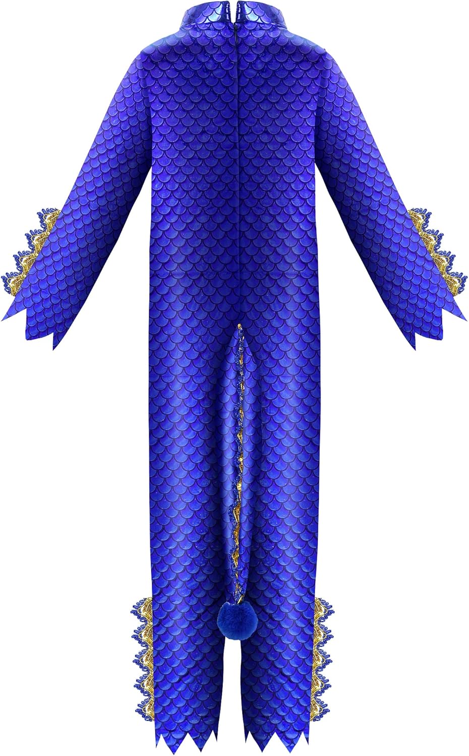 ReliBeauty Blue Dragon Costume for Kids with Wings, Tail, and Mask, Halloween Dress-Up Party Outfit - Image 2