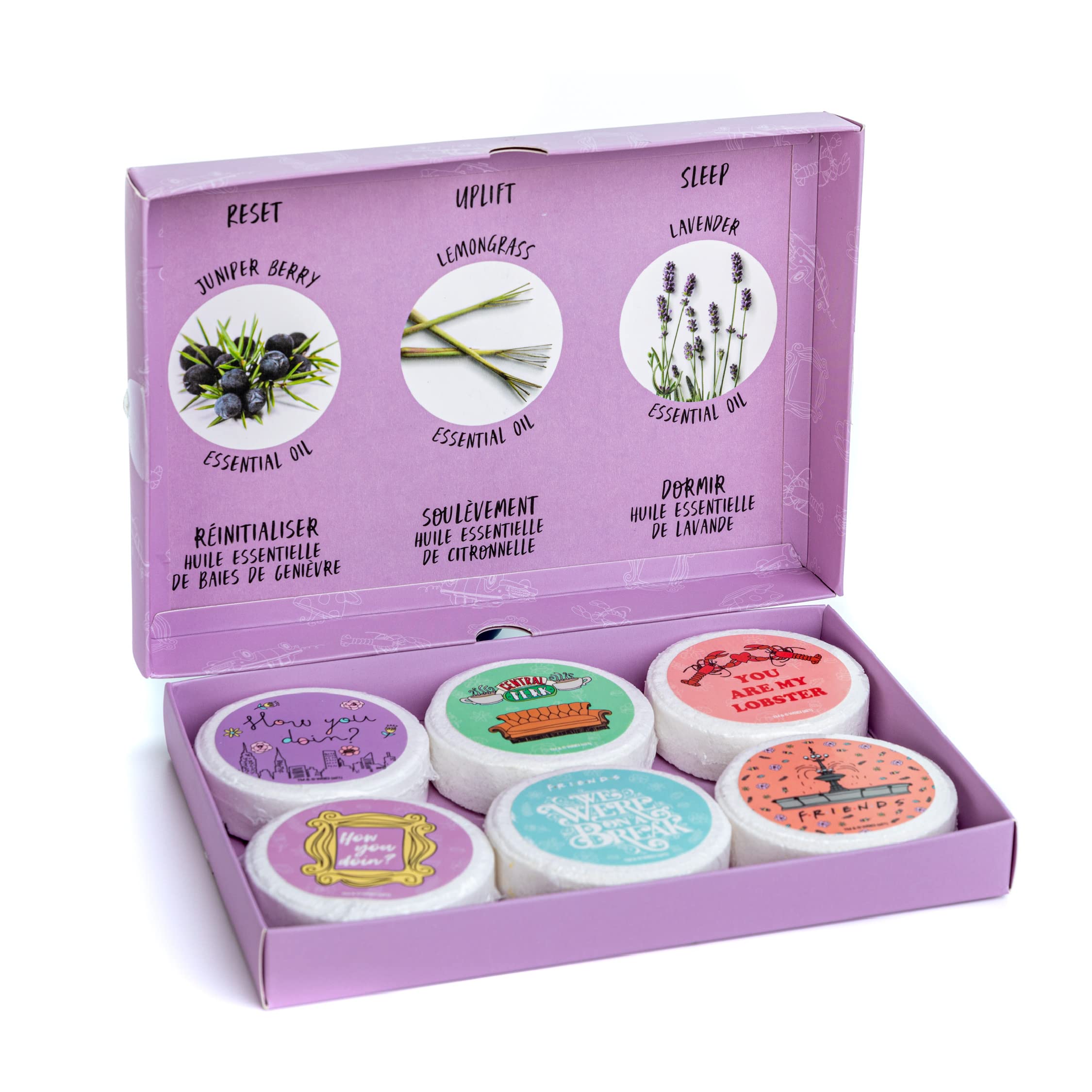 Set de 6 Vaporizadores de Ducha de Friends, Merchandising con Licencia Oficial