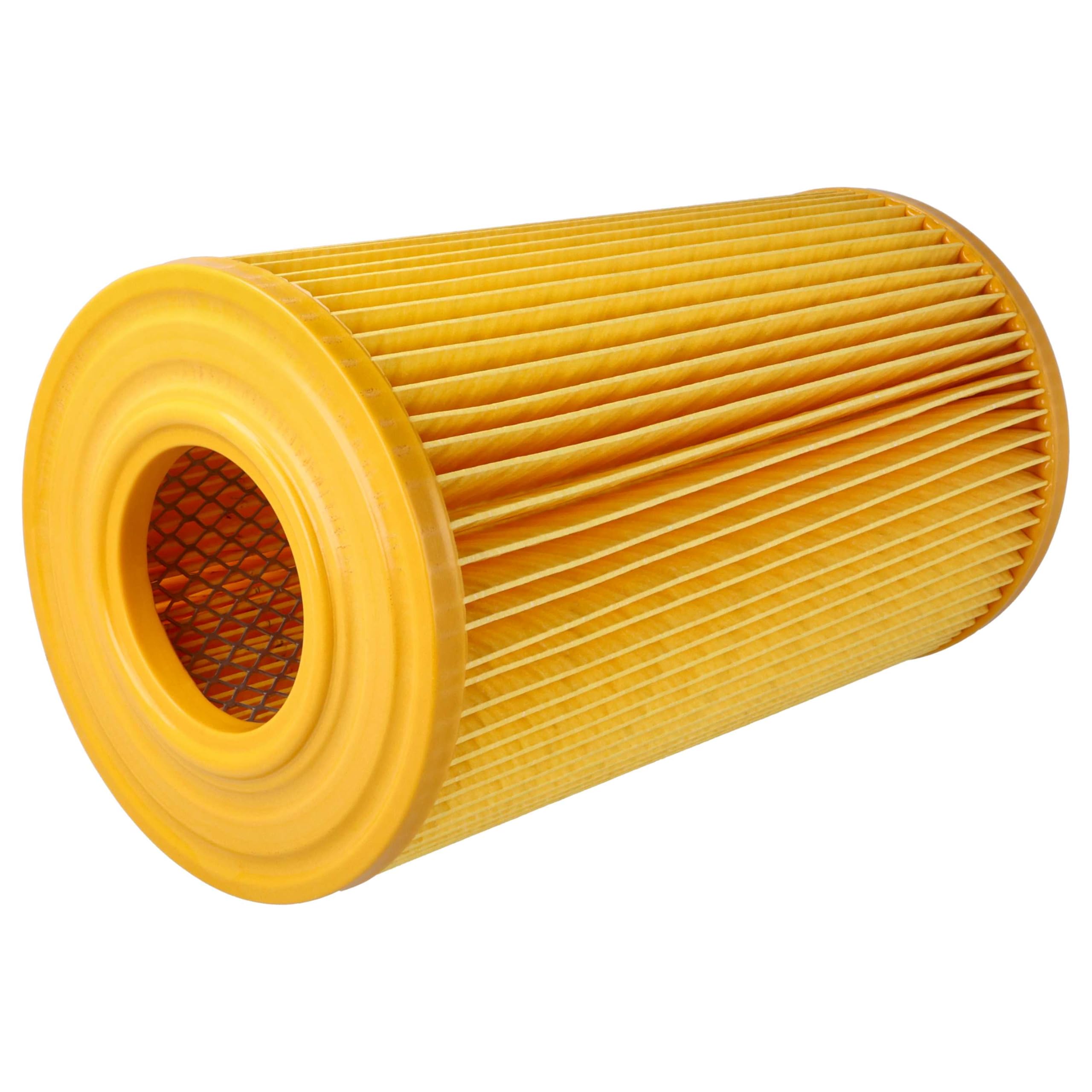 vhbw 3x Filtro plisado compatible con Allaway KP1500, KP1800, VS 65, VS65, Serie K, Serie KP aspiradora - naranja