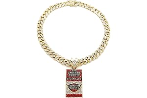 Hip Hop SWISHER SWEETS Cigarillos Pendant & 12mm 18" Full Iced Box...