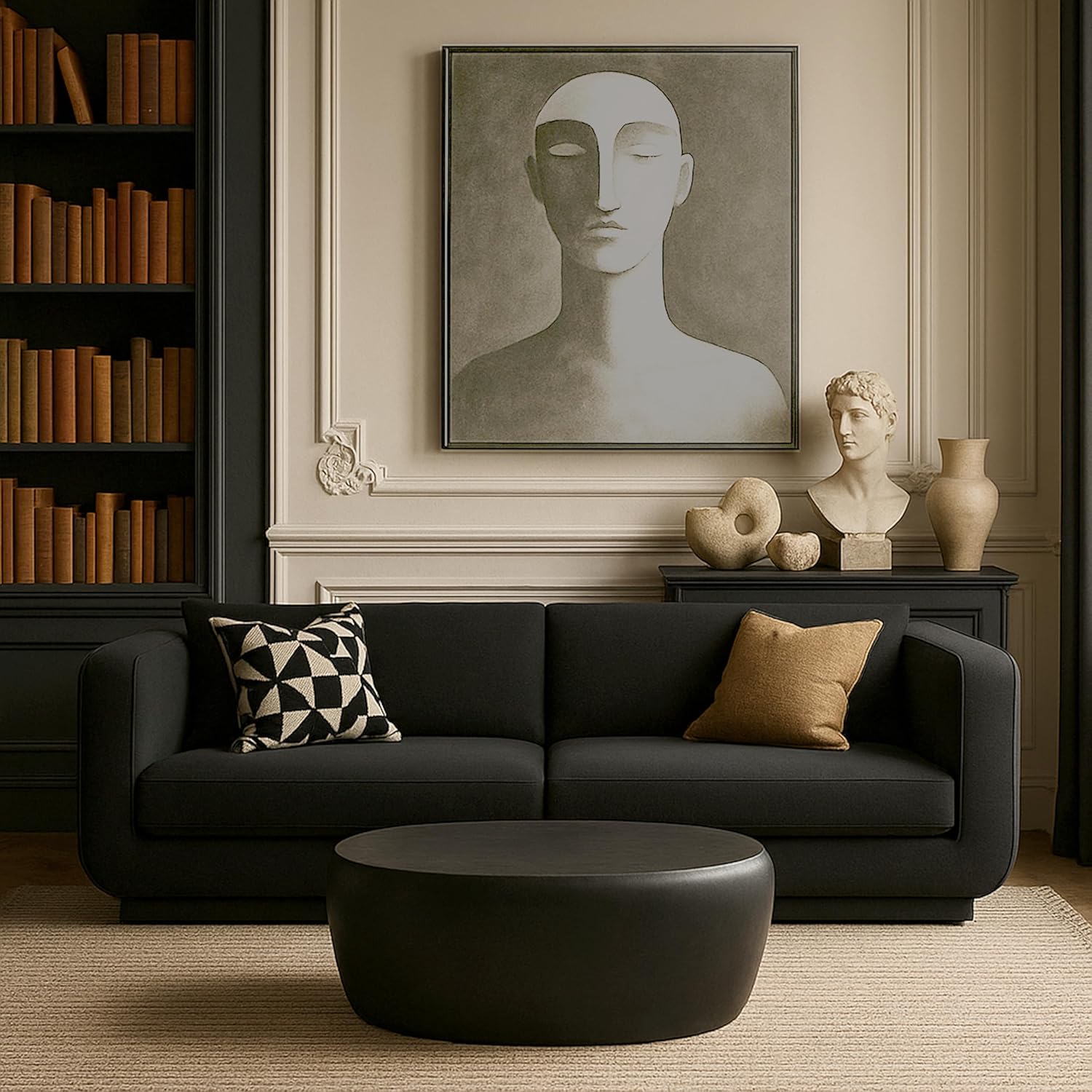 Meridian Furniture 99062Black-CT Capsule Collection Modern | Contemporary Coffee Table with Rich Antique Black Finish, Aluminum Metal, 38" W x 24" D x 14.5" H, Black
