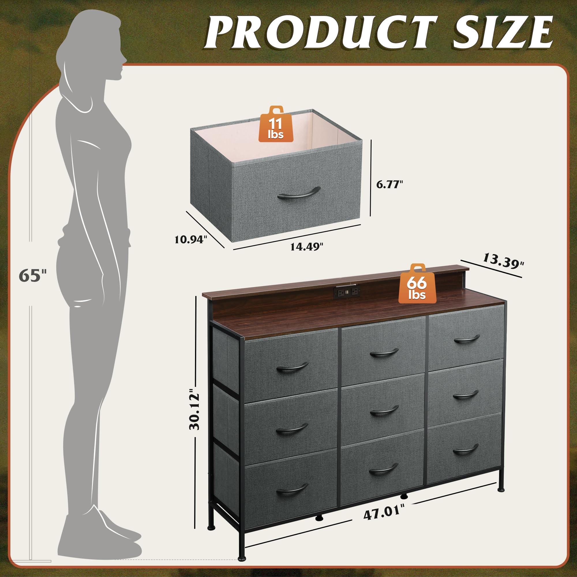 slim fit dress slacks Bush Home Somerset 3 Drawer Dresser and Bedroom TV Stand main image 1