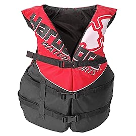 Hardcore Coast Guard Type III PFD for Youth Child Teen Adult; Life Vest Flotation Device; Life Jacket Paddle Vest for Big Kids, Jet ski, Wakeboard, Hardshell Kayak Life Jacket Pink Child (30-50 lbs)