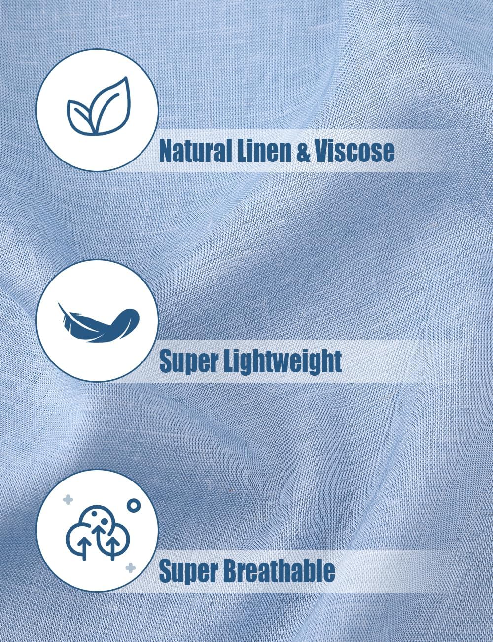 Spring&Gege Boys' Short Sleeve Button Down Shirts Linen Textured Summer Beach Shirt Soild - Image 6