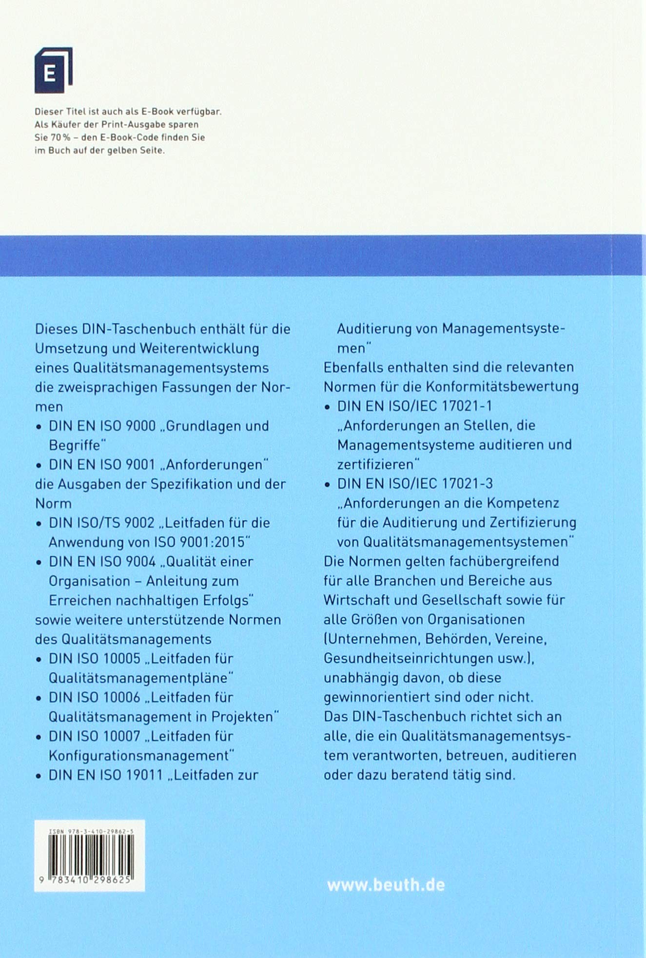 DIN-Taschenbuch 226: Qualitätsmanagement QM-Systeme, Verfahren und Begriffe