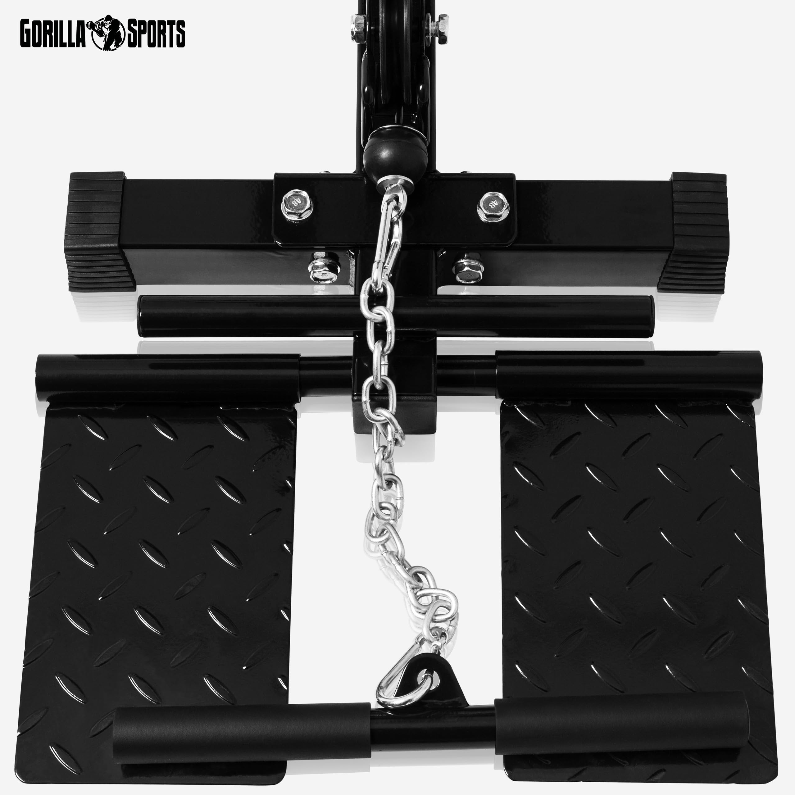 GORILLA SPORTS® Latzugturm verstellbar mit 2 Seilzügen, 30 mm, bis 300 kg