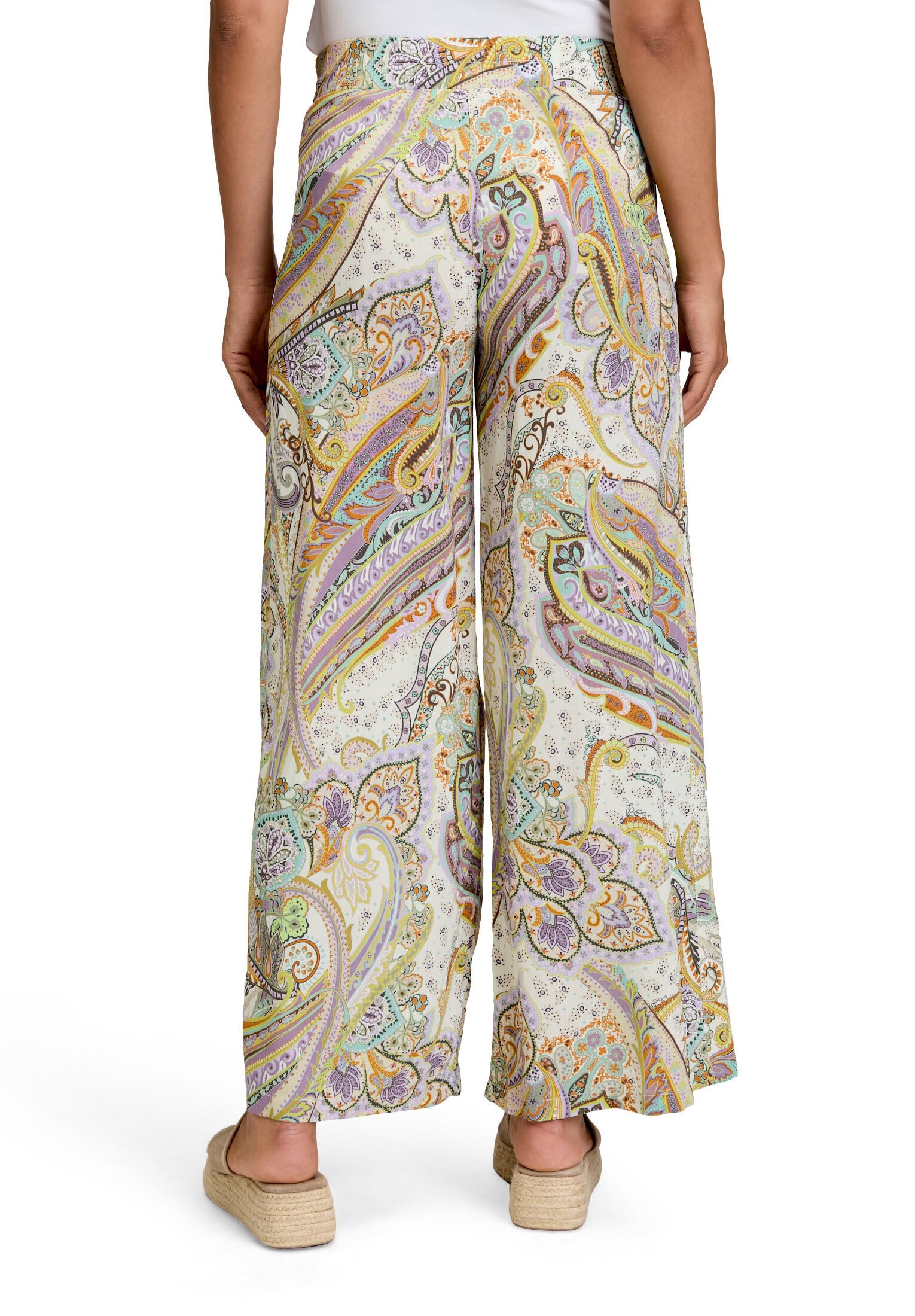 Cartoon Damen Palazzo-Hose mit Gummizug