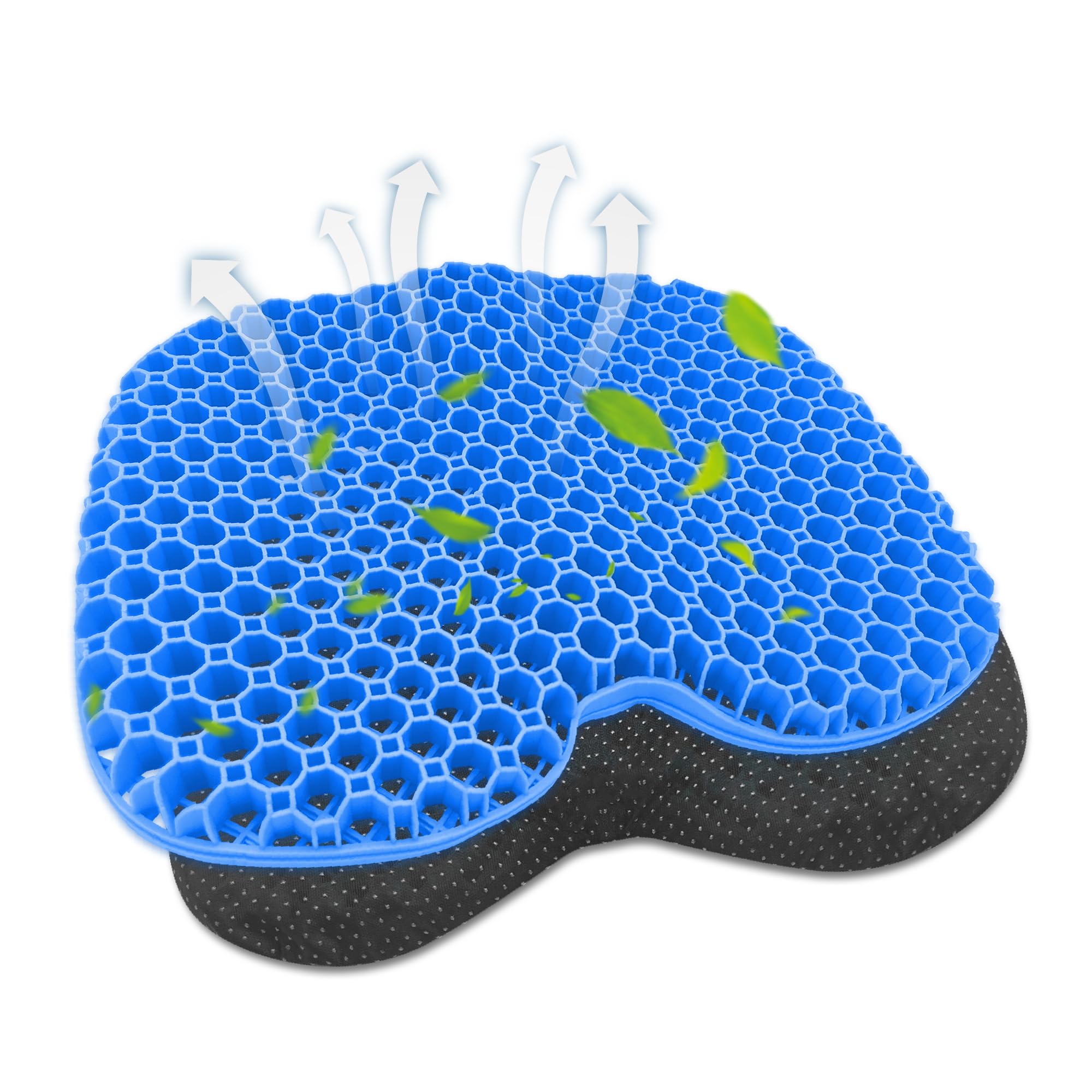 (2024 New Upgraded) Anti Slip Kayak Seat Cushion - Waterproof Thicken Gel Boat Canoe Rowing Stadium Pad for Sit in Kayak Chair Lifetime Kayak Accessories Equipment Gear for Fishing Kayak