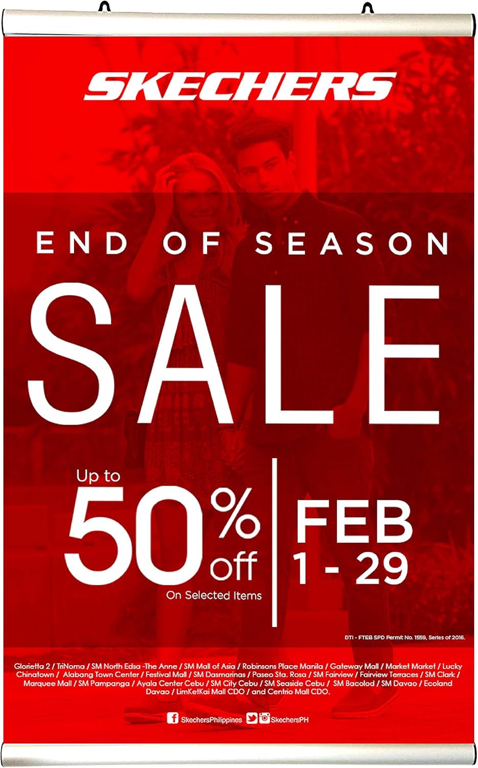 MaxLit Retractable Aluminum Banner Holder/Hanger For