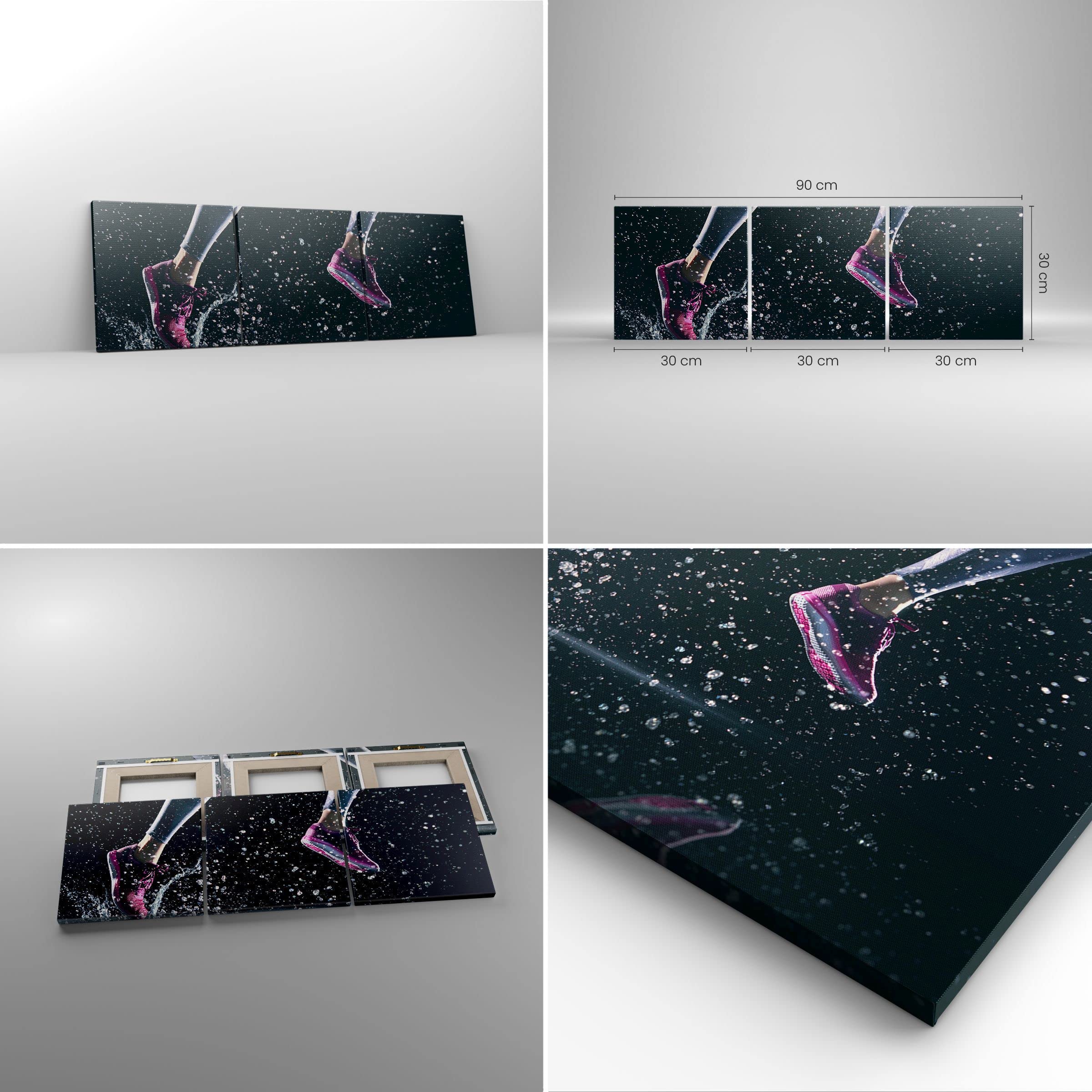 Moderno Quadro su Tela 90x30 cm Stampe da Parete Persone Sport - 2900