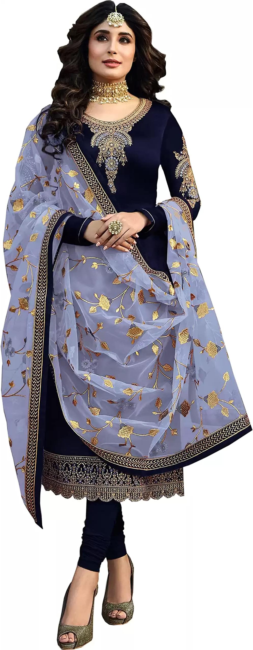 YanustutiReady to Wear Indian Pakistani Ethnic Wedding Party Wear Designer Straight Churidar Salwar Kameez Suit for women dress